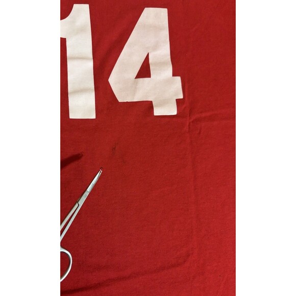 Vintage Phillies Mike Murray #14 State Farm 2 Sided Tee Red Men’s Size M - Picture 8 of 12